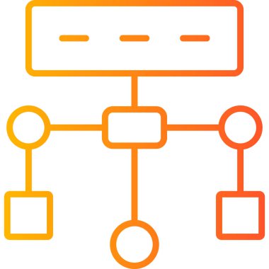hiyerarşi. Web simgesi basit illüstrasyon