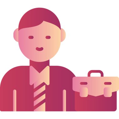 Bavul ve çanta vektör illüstrasyon tasarımı ile iş adamı