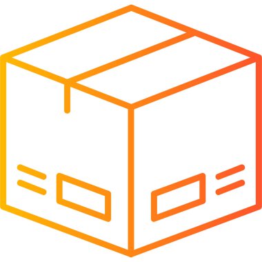 Paket. Web simgesi basit tasarım