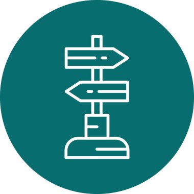 Sign Post  icon vector illustration