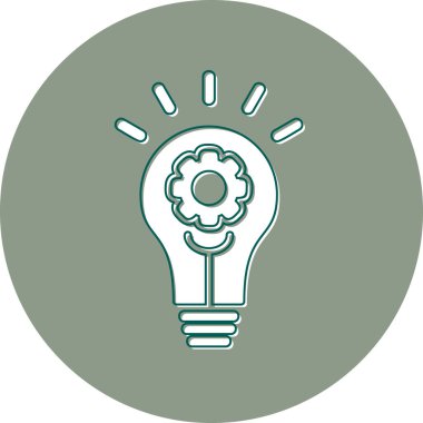 Fikir modern simgesi, vektör illüstrasyonu