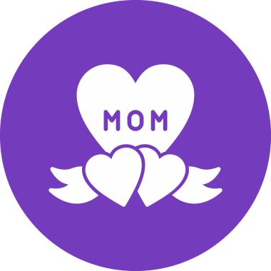 Kalp modern simge, vektör illüstrasyonu 