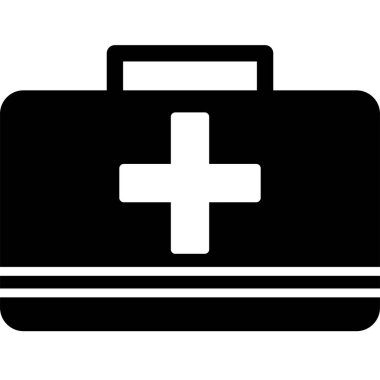 İlk yardım çantası. Basit resimleme
