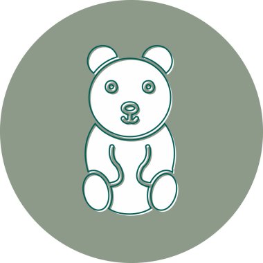 Oyuncak ayı kutsal kişilerin resmi, vektör çizim