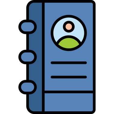 simple icon for web page, Contact Address Book, Address 