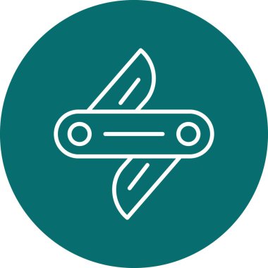 bıçak simgesi vektör illüstrasyonu