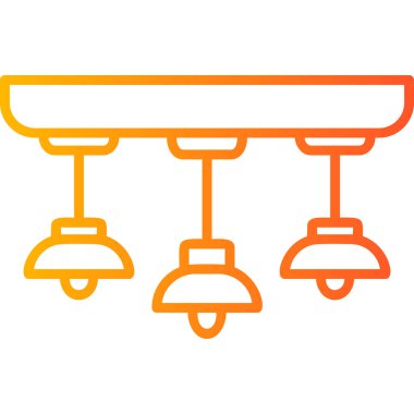 Lamba simgesi vektör illüstrasyonu asılıyor