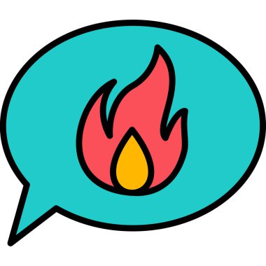 ileti ikonu vektör illüstrasyonu