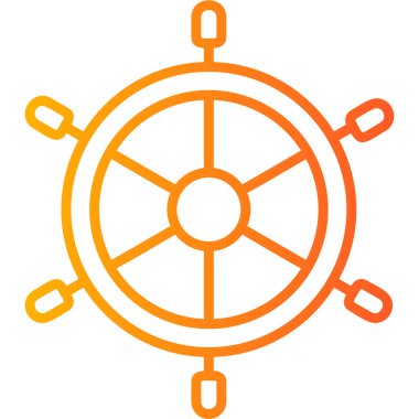 rudder, web icon simple illustration