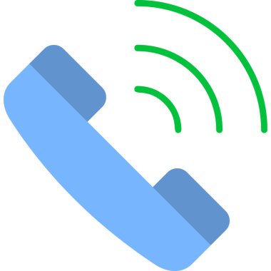 Telefonunuz var. Web simgesi basit illüstrasyon