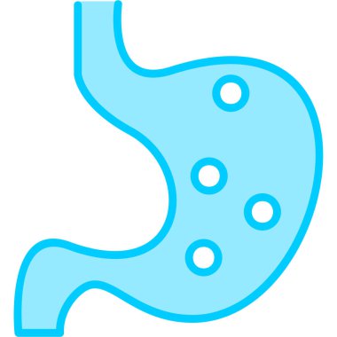 Mide ikonu. Web basit illüstrasyonu