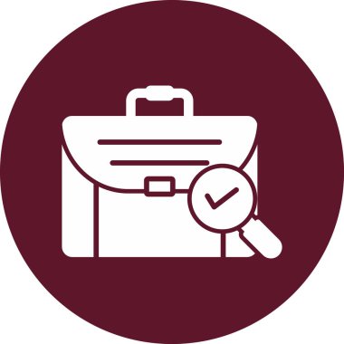 seyahat valiz simgesi işaretli, web basit illüstrasyon