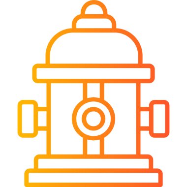 Yangın musluğu modern ikon vektör çizimi