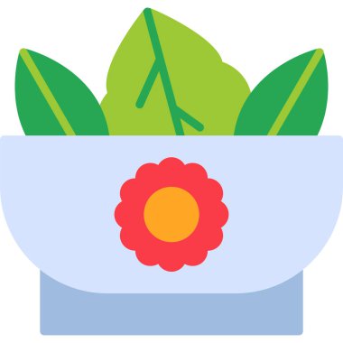 Salata web simgesi basit illüstrasyon
