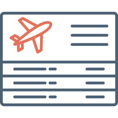 Bilet. Web simgesi basit illüstrasyon