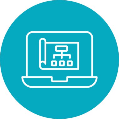 seo modern simgesinin vektör illüstrasyonu