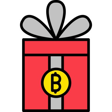 Hediye. Web simgesi basit tasarım