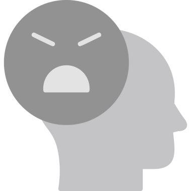 Üzgün yüz ifadesi vektör illüstrasyonlu yüz ifadesi