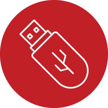 usb flash disk vektör illüstrasyonu