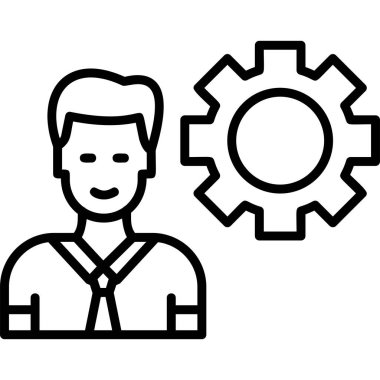 Manager, Businessman User logo, simple icon for web page 