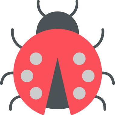 cute ladybird, web icon illustration