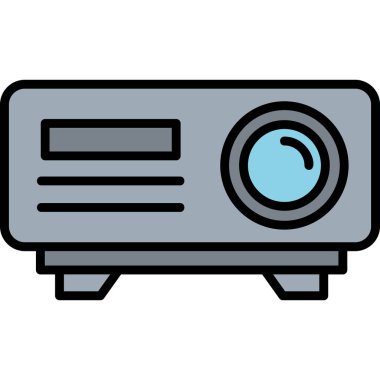 Projector web icon vector illustration