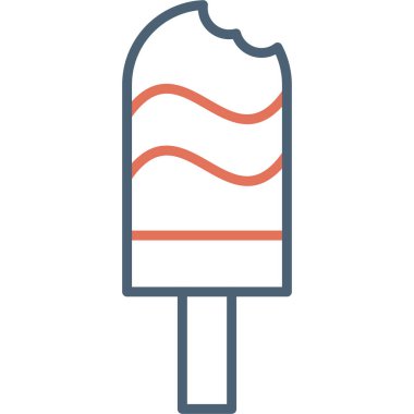 dondurma. düz tasarım 