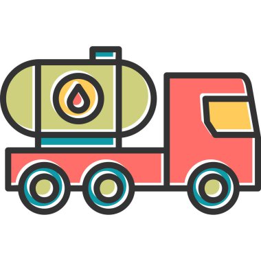 Petrol Tankı ikonu vektör çizimi