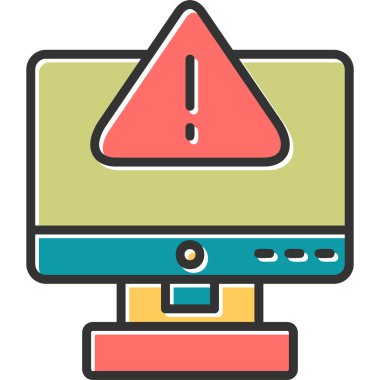 Hata simgesi vektör illüstrasyonu