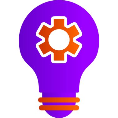 Ampul. Web simgesi basit illüstrasyon