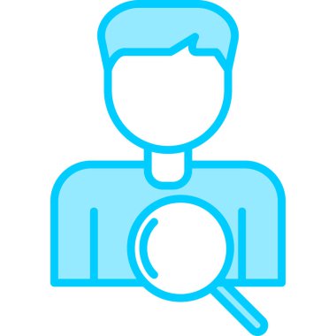 Ara. Web simgesi basit illüstrasyon