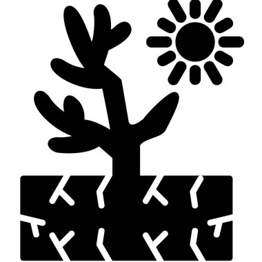 Kaktüs. Web simgesi basit illüstrasyon