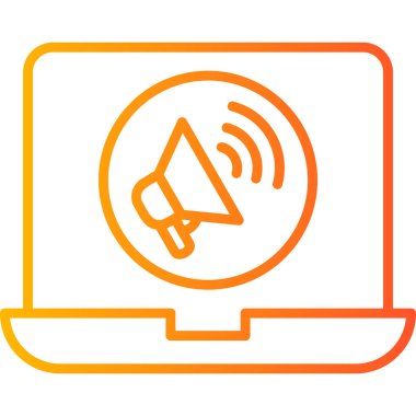 Soyut simge vektör illüstrasyonu pazarlanıyor