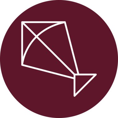 Uçurtma. Web simgesi basit tasarım 