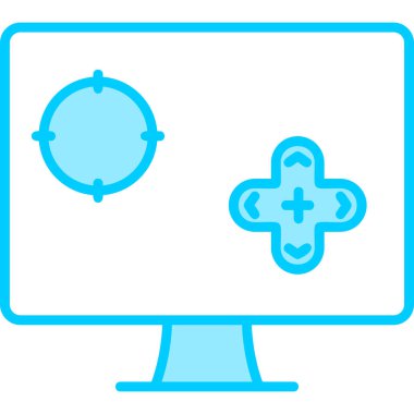 Oyun simgesi konsepti vektör illüstrasyonu