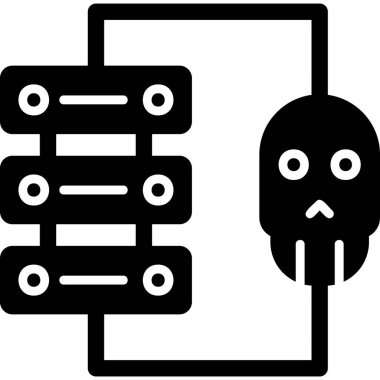 Modern simge, vektör illüstrasyonu hackleniyor