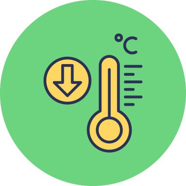 Sıcaklık web simgesi vektör illüstrasyonu