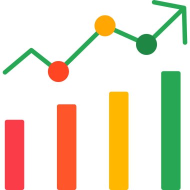 Grafik Analitiği. Web simgesi basit illüstrasyon