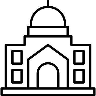 Cami simgesi, web basit illüstrasyon