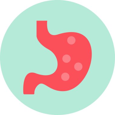 Mide ikonu. Web basit illüstrasyonu