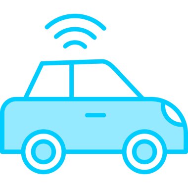 Araba modern simgesi, vektör illüstrasyonu