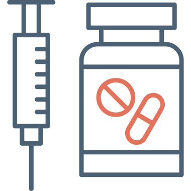 Hormon terapisi ikonu, modern tasarım illüstrasyonu