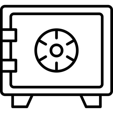 Safety Box modern vector icon illustration