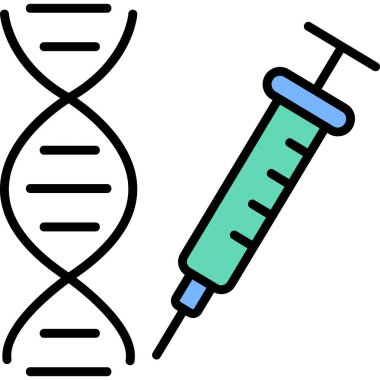 dna. Web simgesi basit illüstrasyon