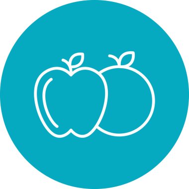 elma simgesinin vektör illüstrasyonu