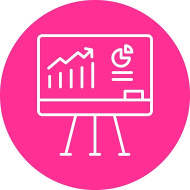 analizler sunum web simgesi basit illüstrasyon 