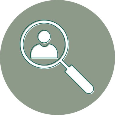 Ara. Web simgesi basit illüstrasyon 