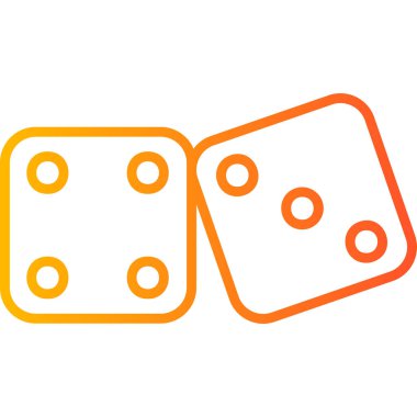 zar. Web simgesi basit illüstrasyon