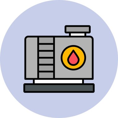 Petrol varili simgesinin vektör çizimi