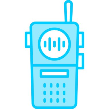 Walkie talkie kutsal kişilerin resmi, vektör çizim